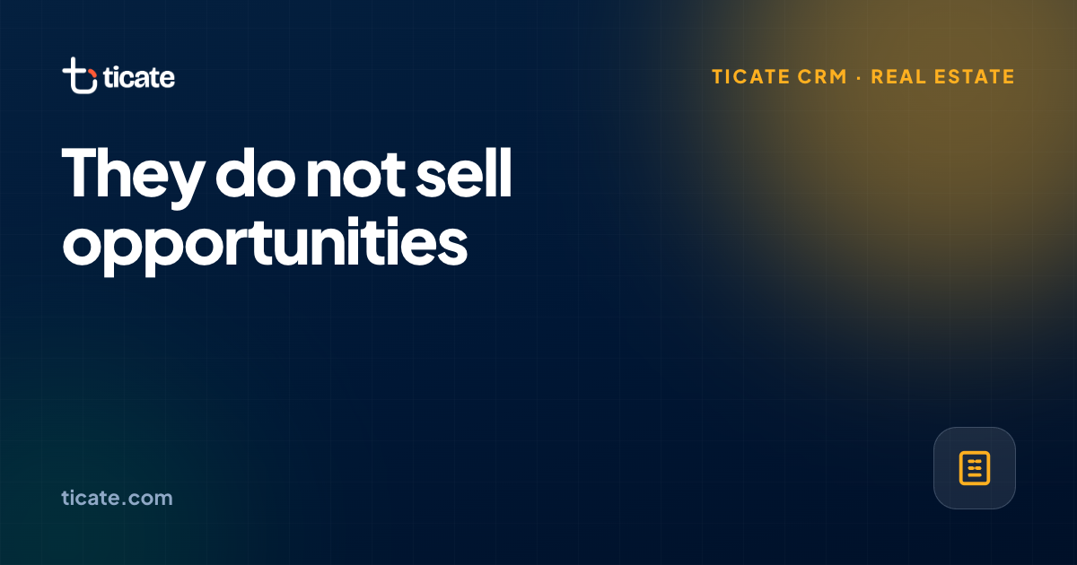 A CRM for real estate: why the standard object model does not fit